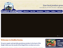 Tablet Screenshot of hedlinfarms.com